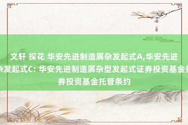 文轩 探花 华安先进制造羼杂发起式A,华安先进制造羼杂发起式C: 华安先进制造羼杂型发起式证券投资基金托管条约