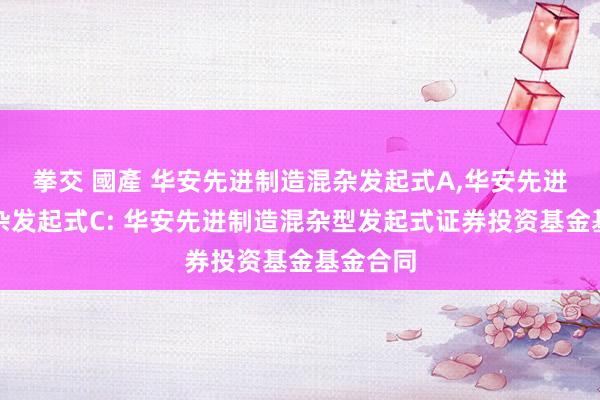 拳交 國產 华安先进制造混杂发起式A,华安先进制造混杂发起式C: 华安先进制造混杂型发起式证券投资基金基金合同