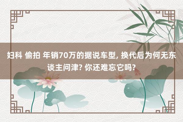 妇科 偷拍 年销70万的据说车型, 换代后为何无东谈主问津? 你还难忘它吗?