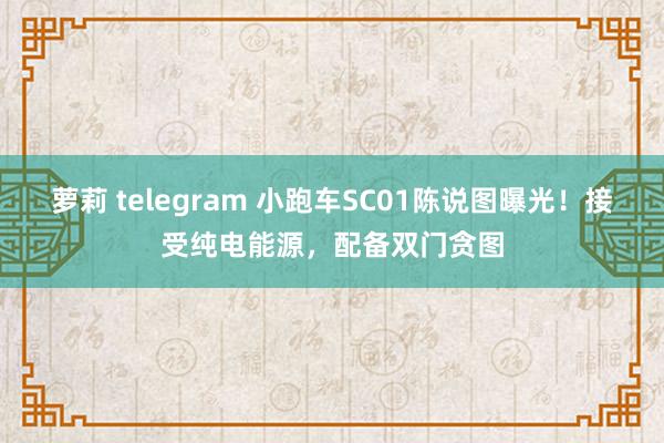 萝莉 telegram 小跑车SC01陈说图曝光！接受纯电能源，配备双门贪图