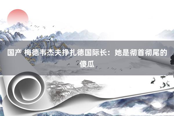 国产 梅德韦杰夫挣扎德国际长：她是彻首彻尾的傻瓜