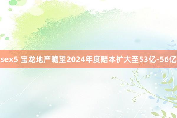 sex5 宝龙地产瞻望2024年度赔本扩大至53亿-56亿