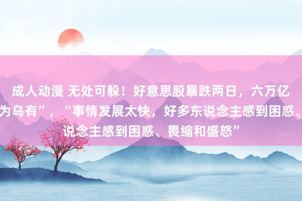 成人动漫 无处可躲！好意思股暴跌两日，六万亿好意思元“化为乌有”，“事情发展太快，好多东说念主感到困惑、畏缩和盛怒”