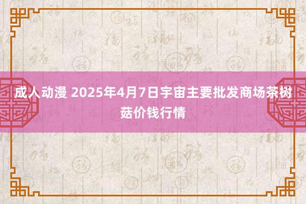 成人动漫 2025年4月7日宇宙主要批发商场茶树菇价钱行情