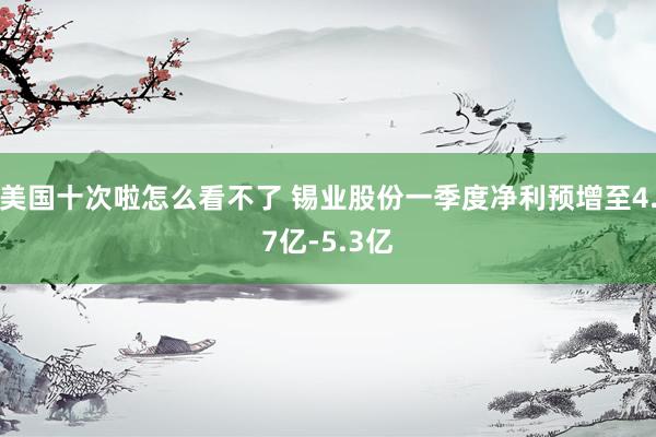 美国十次啦怎么看不了 锡业股份一季度净利预增至4.7亿-5.3亿