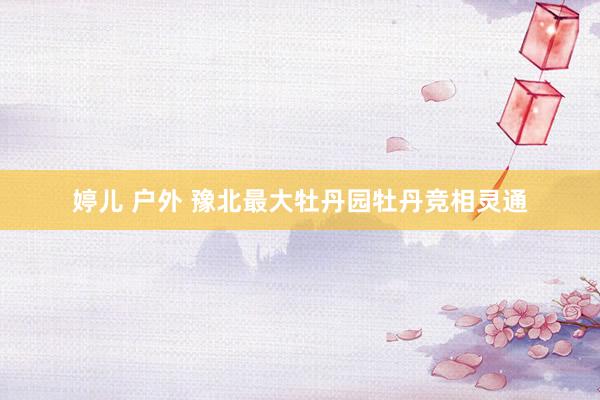 婷儿 户外 豫北最大牡丹园牡丹竞相灵通