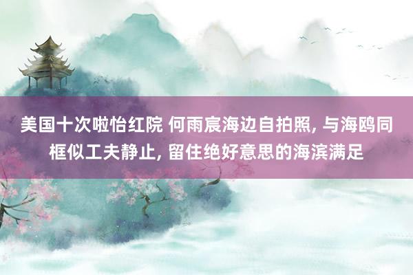 美国十次啦怡红院 何雨宸海边自拍照, 与海鸥同框似工夫静止, 留住绝好意思的海滨满足